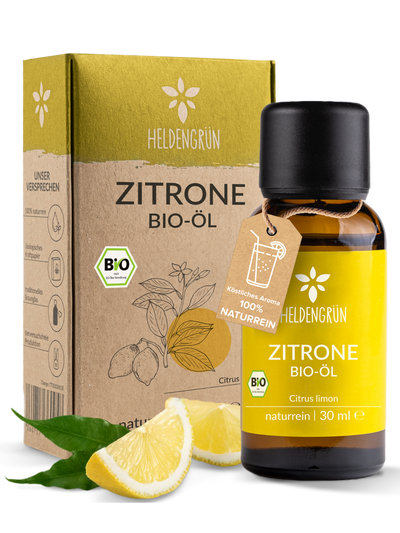 Heldengrün Bio Zitronenöl - Naturrein & Ätherisch! Duftöle Heldengrün