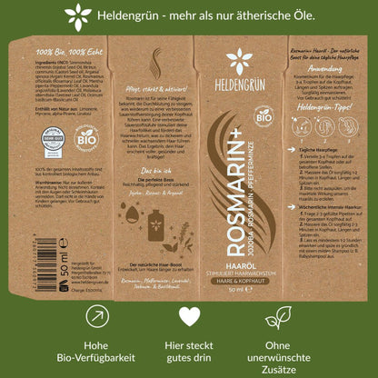 5x Haaröl Set Heldengrün