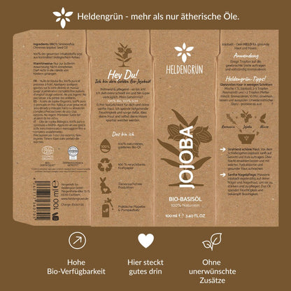 Bio-Jojobaöl Heldengrün