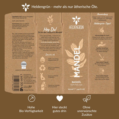 Bio-Mandelöl Heldengrün