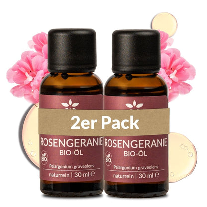 Bio-Rosengeranienöl Heldengrün