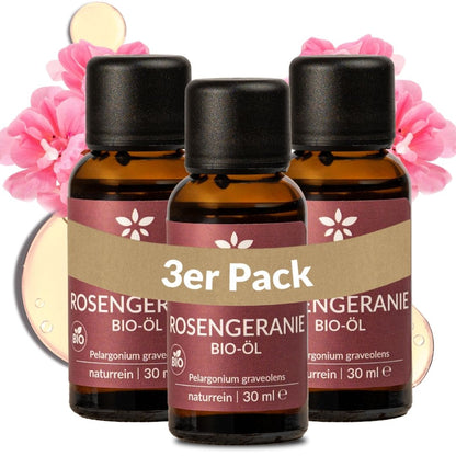 Bio-Rosengeranienöl Heldengrün