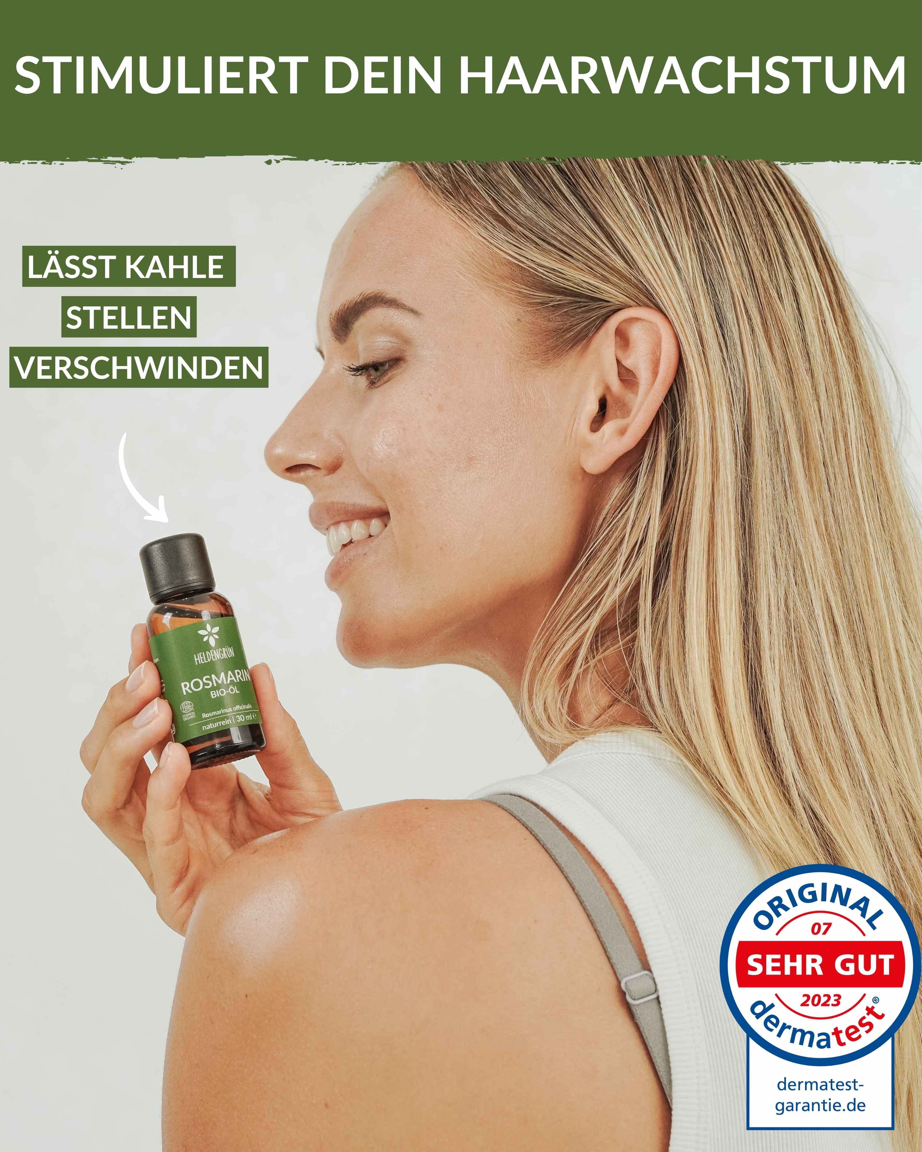 Heldengrün® Bio-Rosmarinöl - Für natürliches Haarwachstum! Duftöle Heldengrün