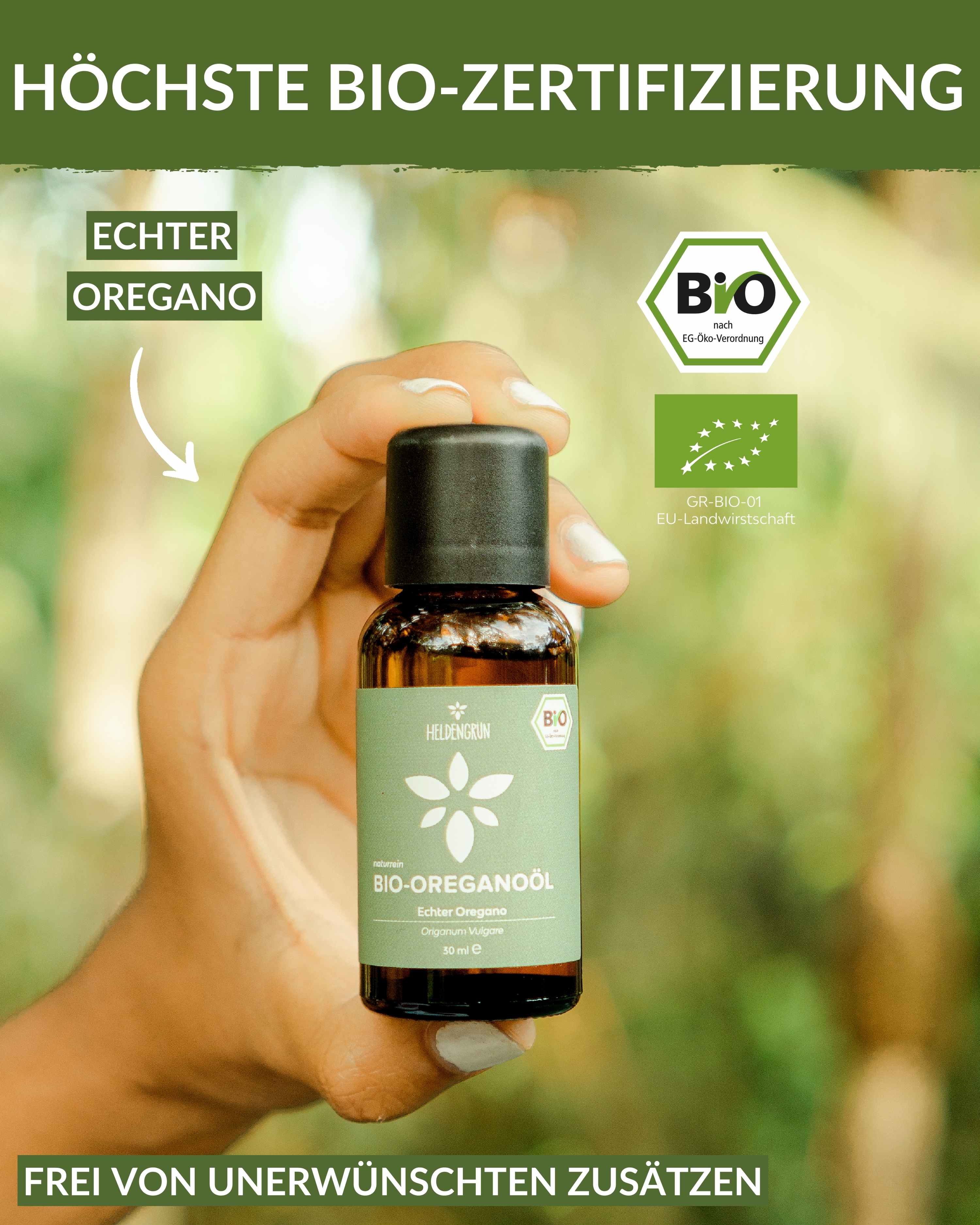 Heldengrün® Bio-Oregano Öl Duftöle Heldengrün