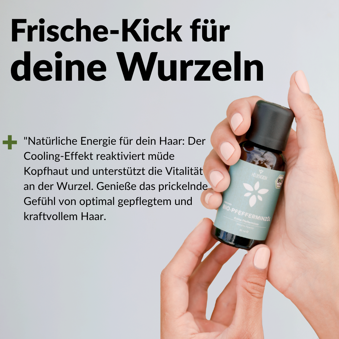 Haar-Booster Set Ätherisches Öl Heldengrün