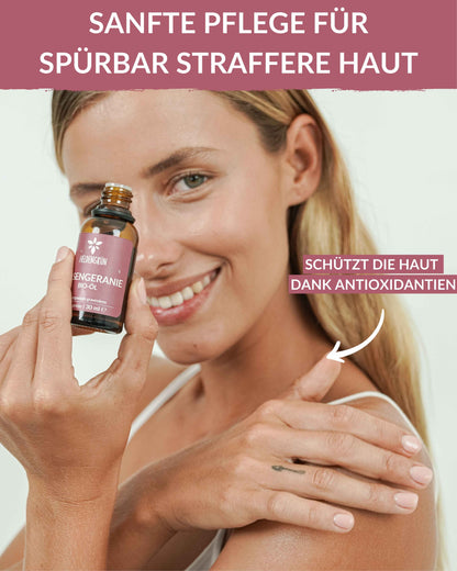 Bio-Rosengeranienöl  Heldengrün
