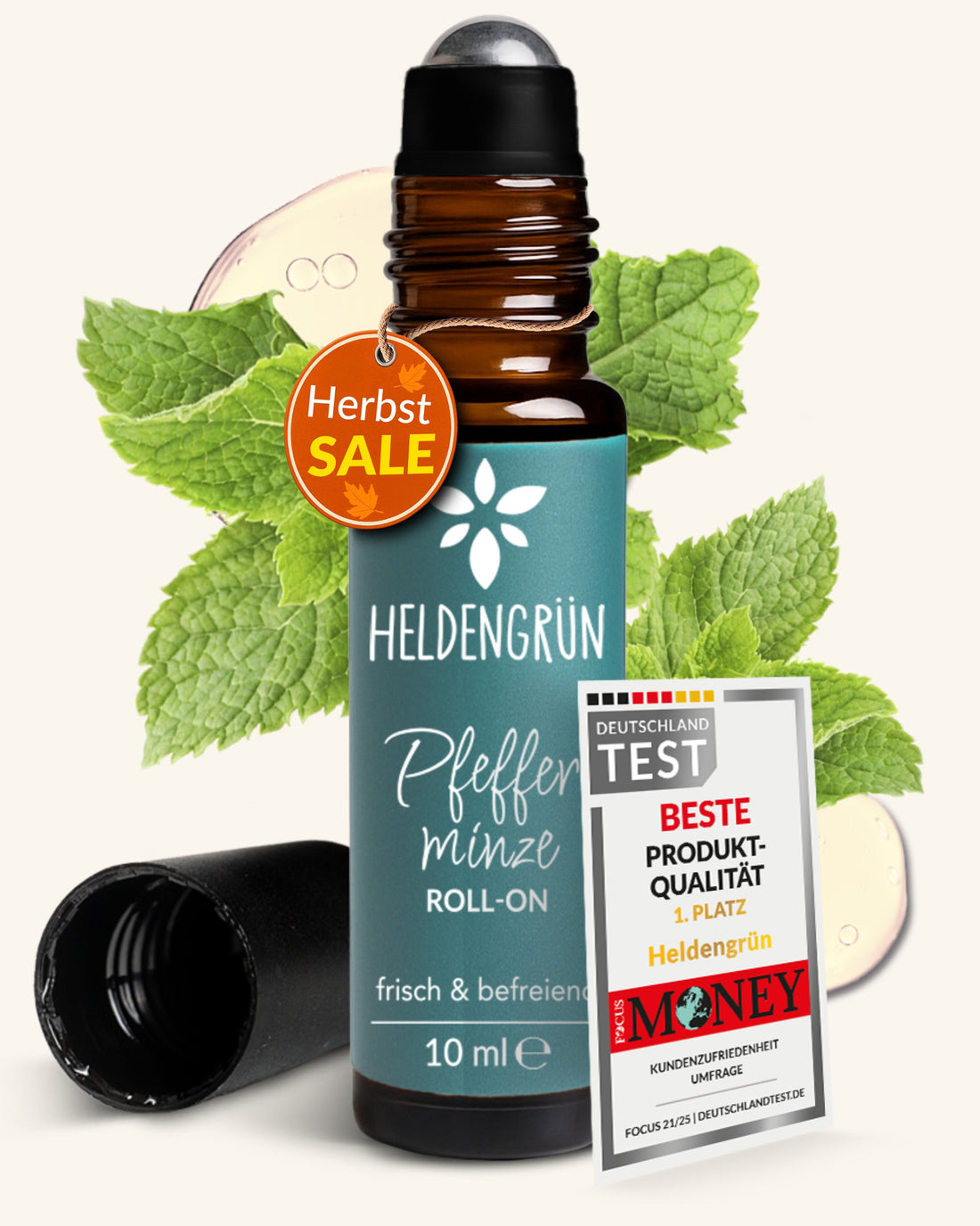 Roll-on: Pfefferminze Heldengrün