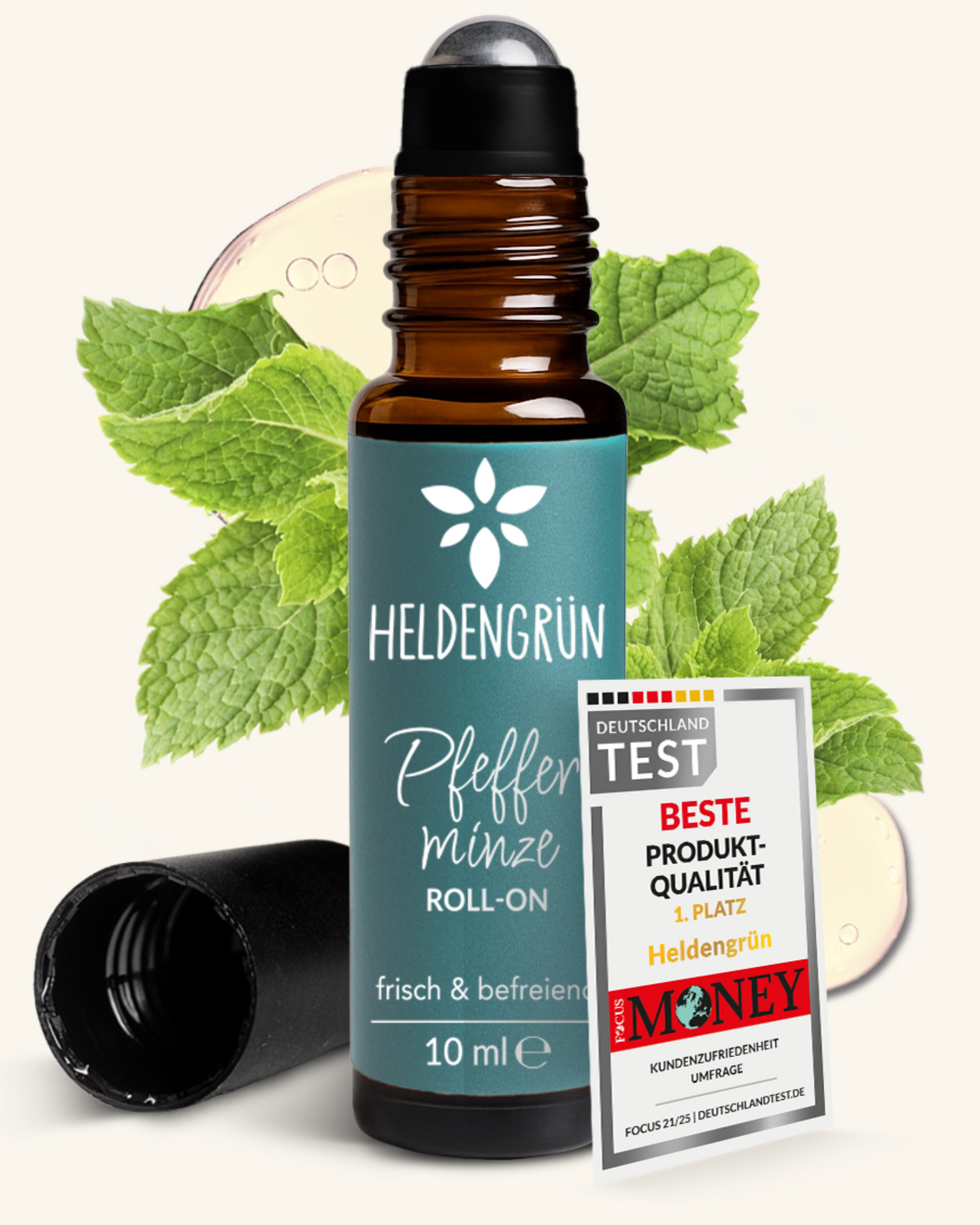 Roll-on: Pfefferminze Heldengrün