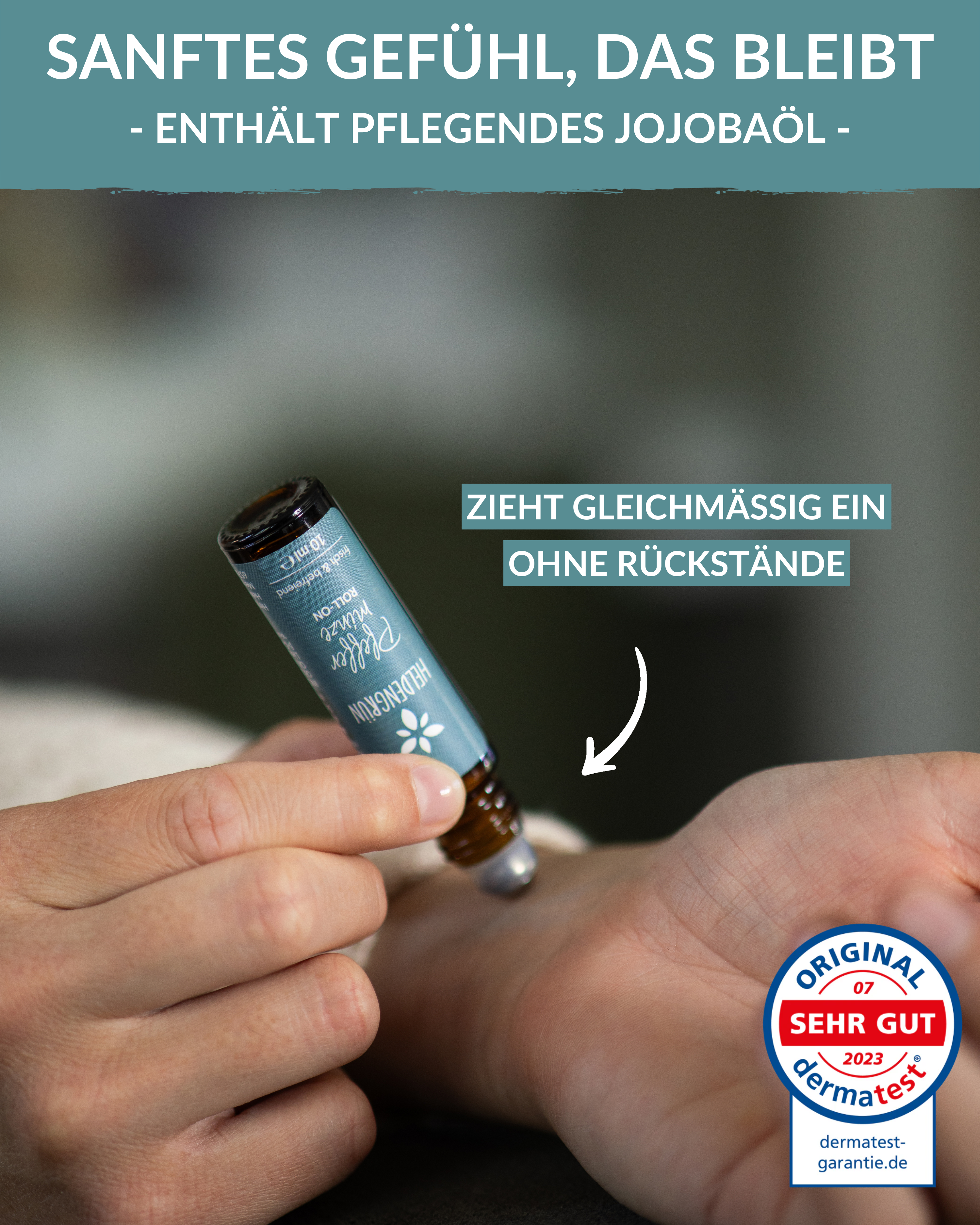 Roll-on: Pfefferminze Heldengrün