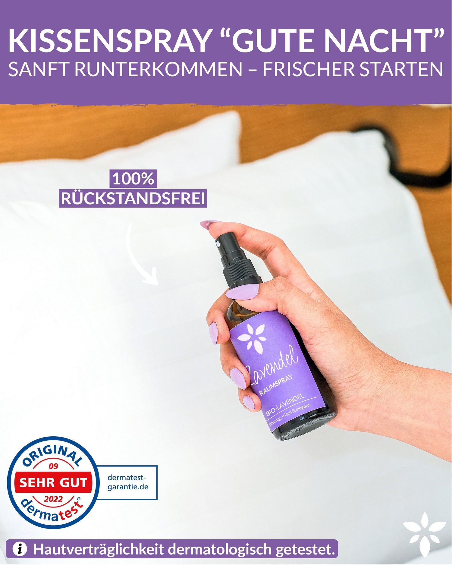 Raumspray Lavendel Duftöle Heldengrün