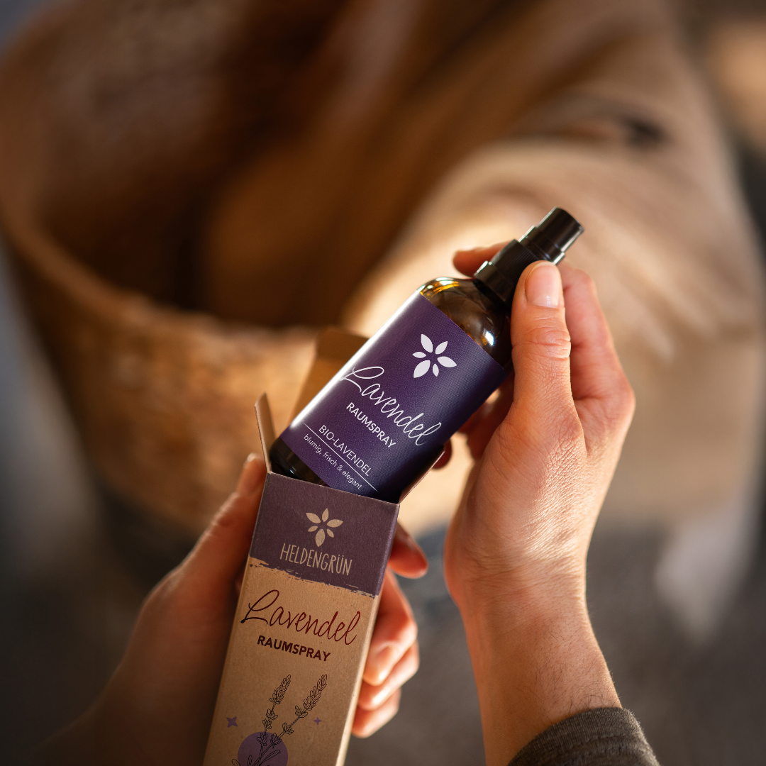 Raumspray Lavendel Duftöle Heldengrün