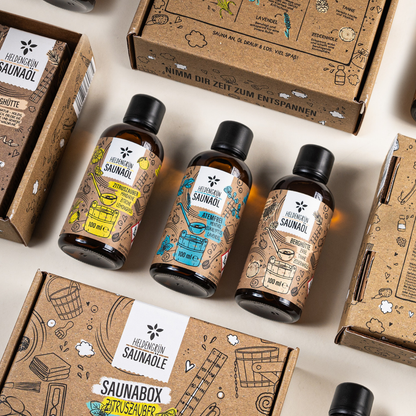 Saunaaufguss Geschenkbox Heldengrün