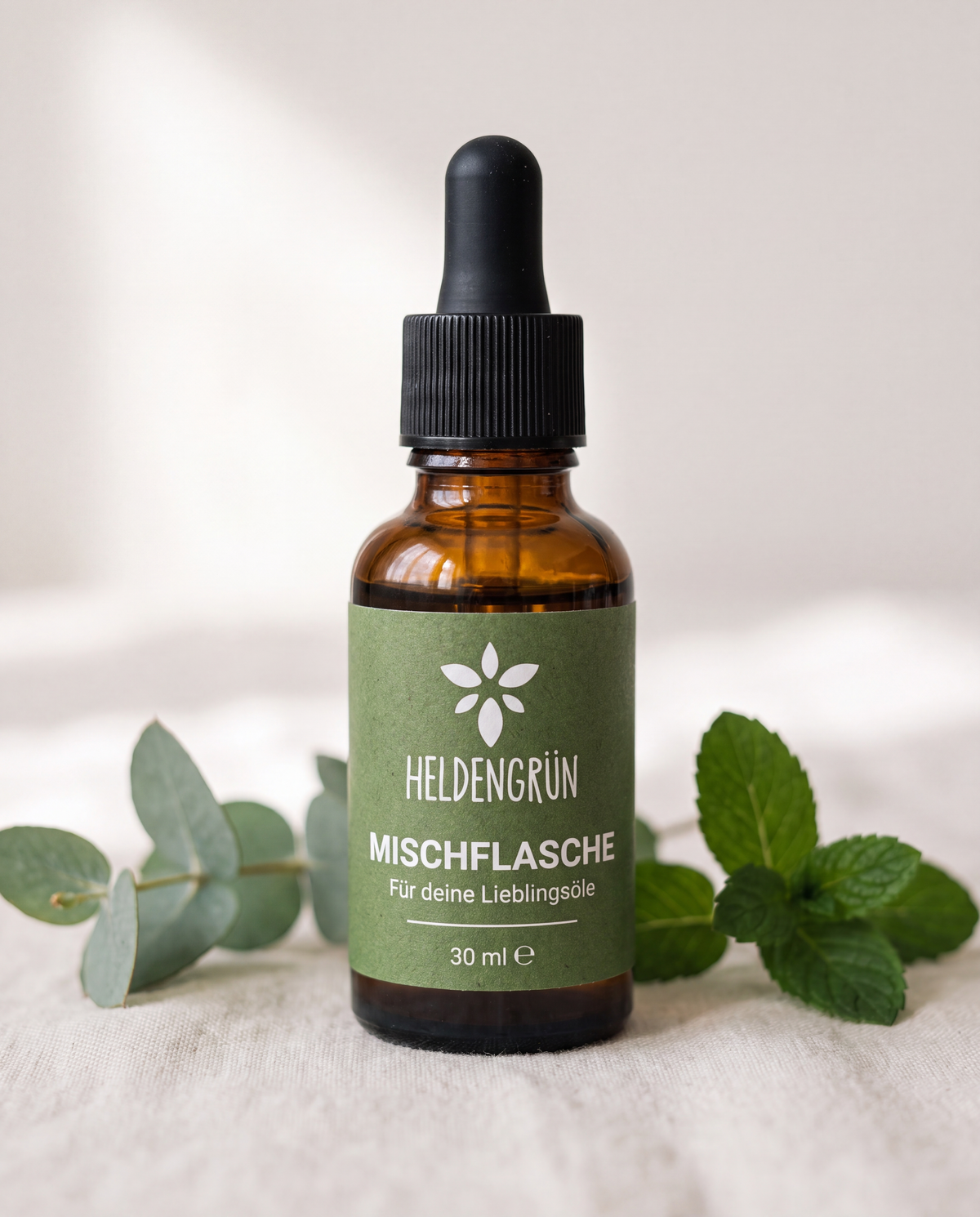 Mischflasche + Pipette Heldengrün