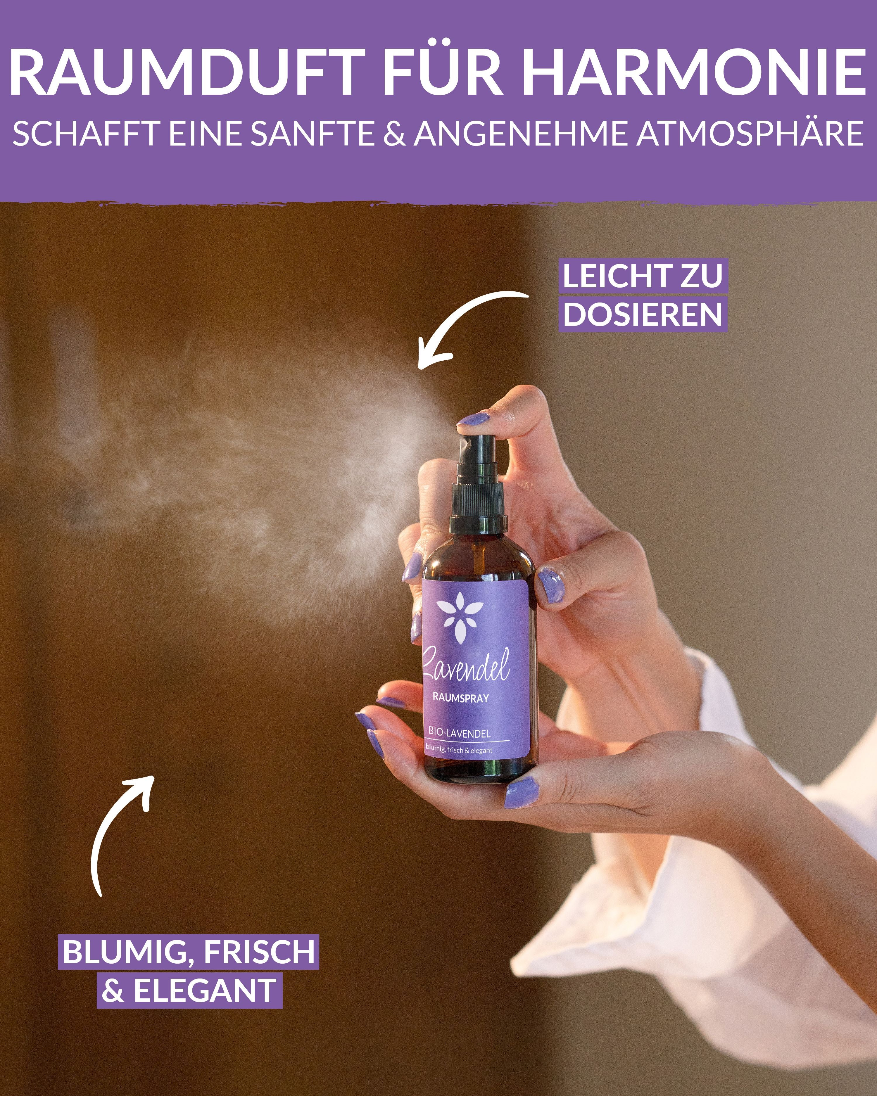 Raumspray Lavendel Duftöle Heldengrün