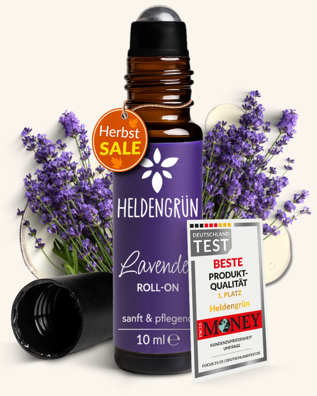 Roll-on: Lavendel Heldengrün