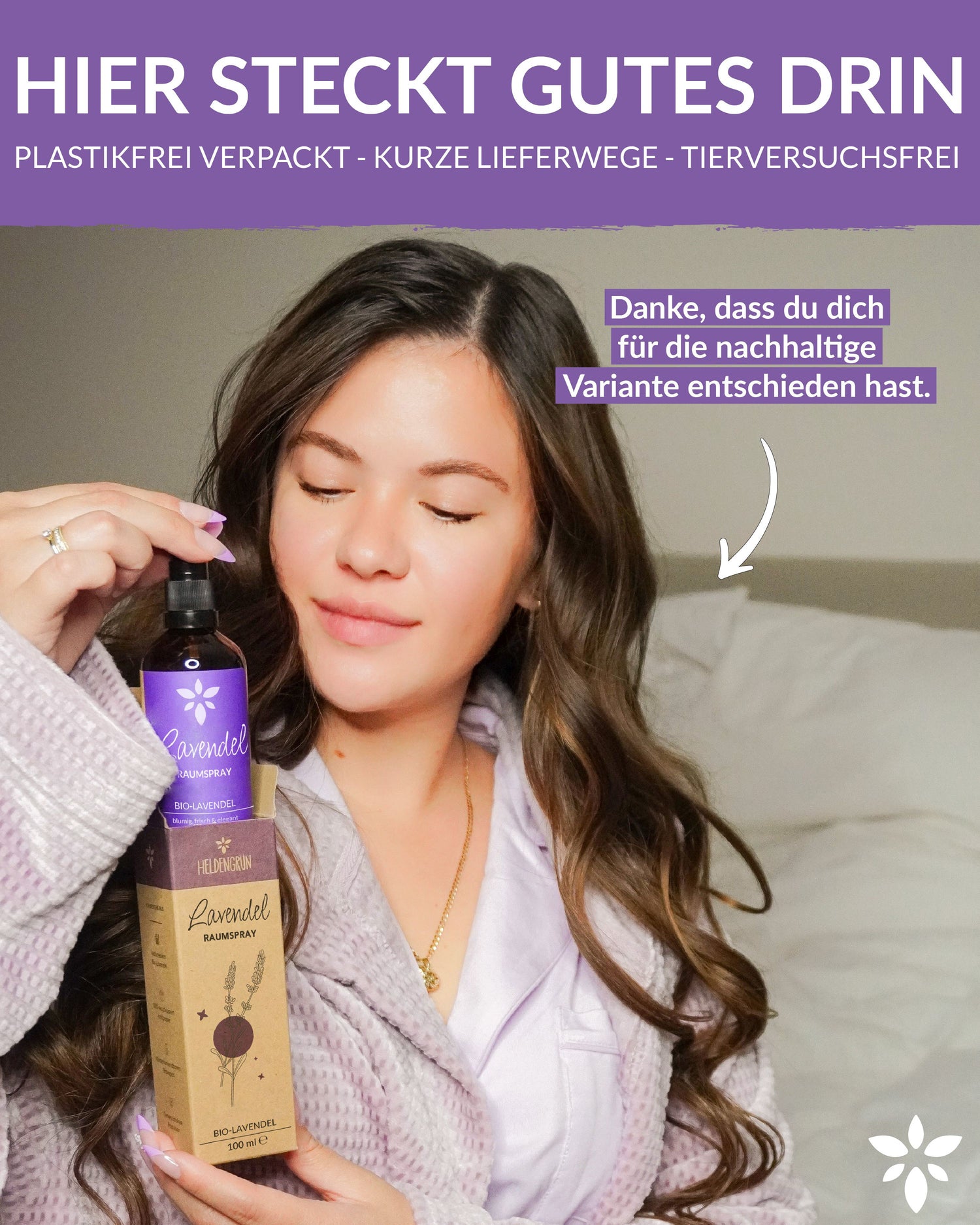 Raumspray Lavendel Duftöle Heldengrün