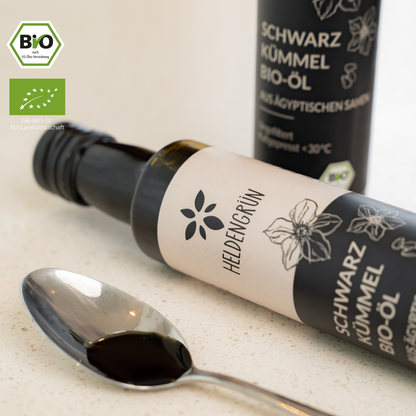 Bio-Schwarzkümmelöl Heldengrün
