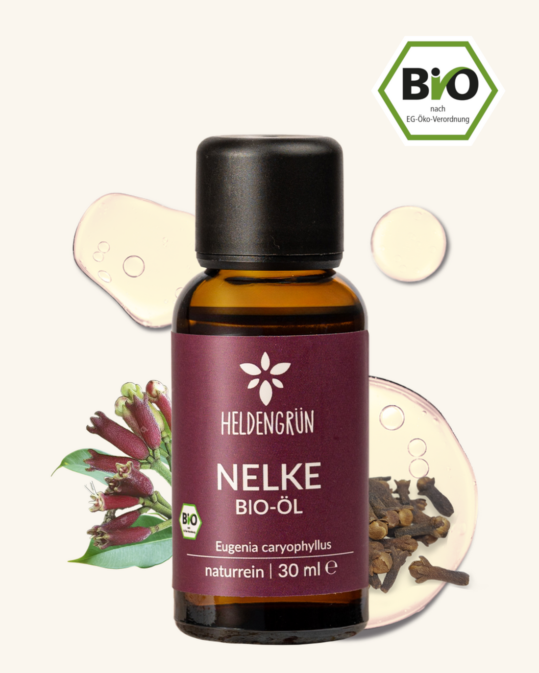 Bio-Nelkenöl Heldengrün