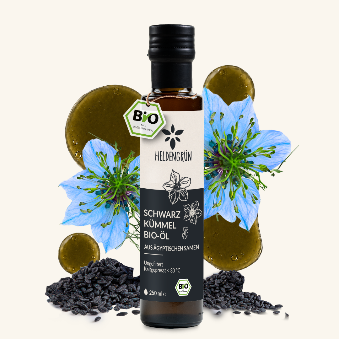 Bio-Schwarzkümmelöl (250ml) Heldengrün