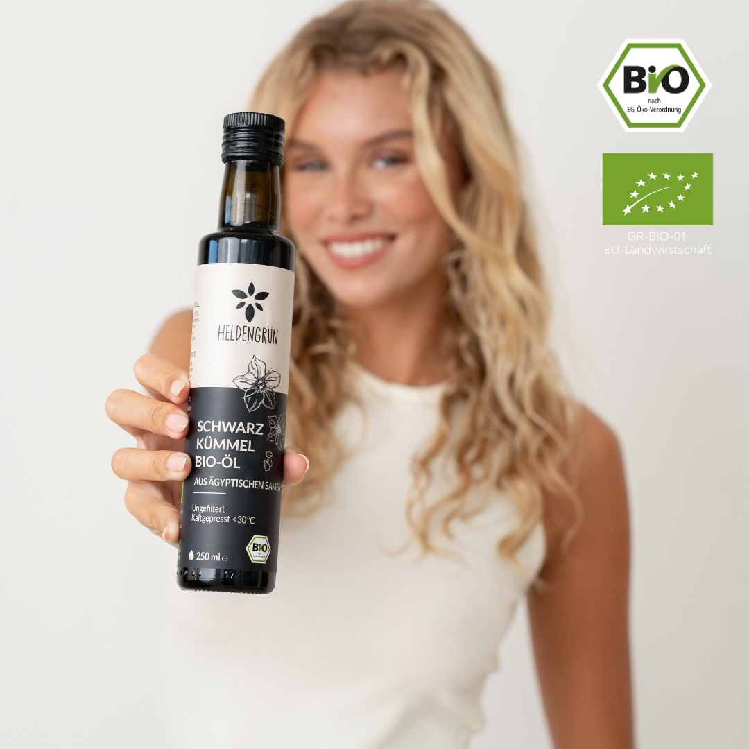 Bio-Schwarzkümmelöl (250ml) Heldengrün