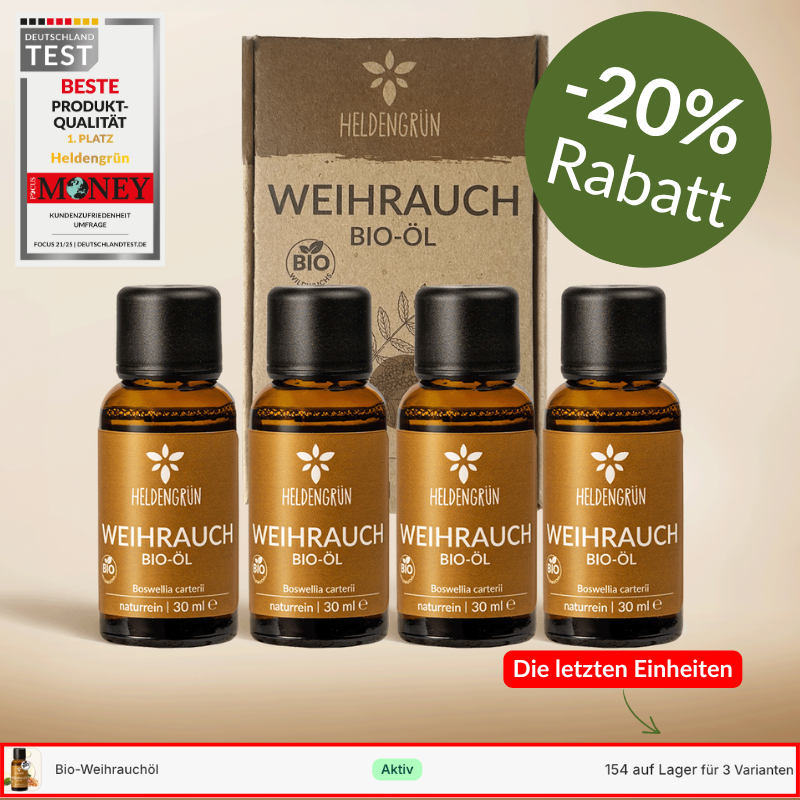Weihrauchöl 4er Set Heldengrün