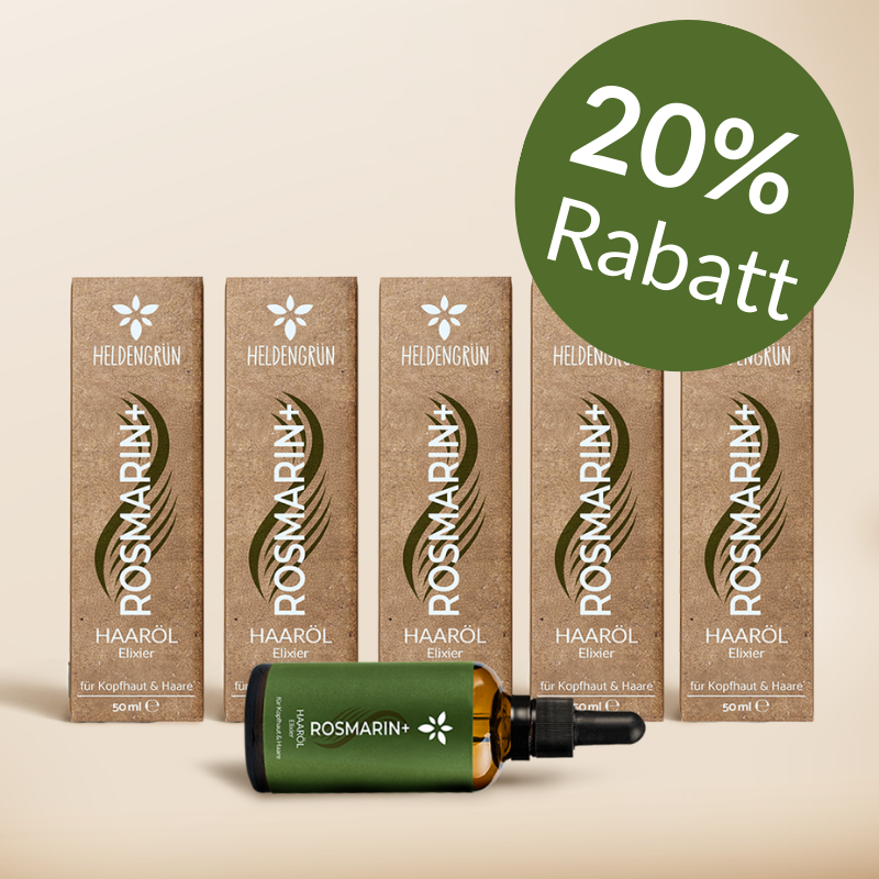 5x Haaröl Set Heldengrün