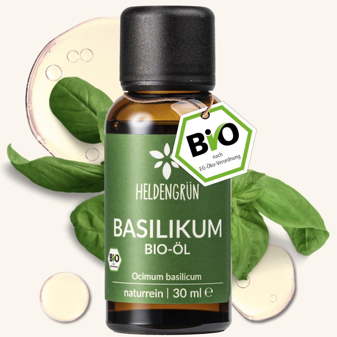 Bio-Basilikumöl Heldengrün