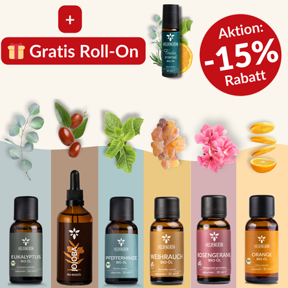 "Erkältungszeit"-Set Ätherisches Öl Heldengrün