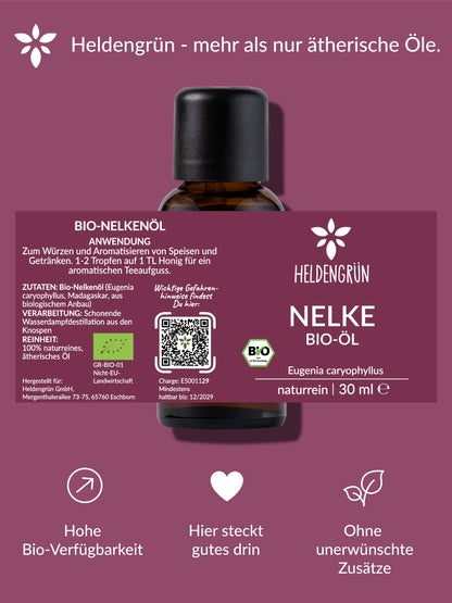 Bio-Nelkenöl Heldengrün
