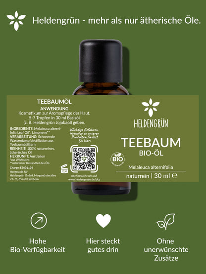 Teebaumöl Heldengrün
