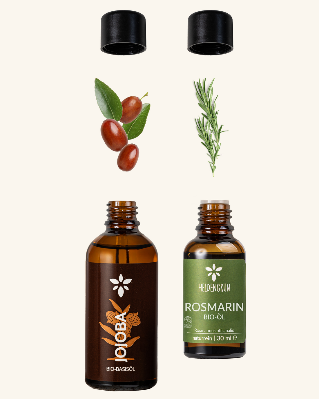Haarbundle Heldengrün