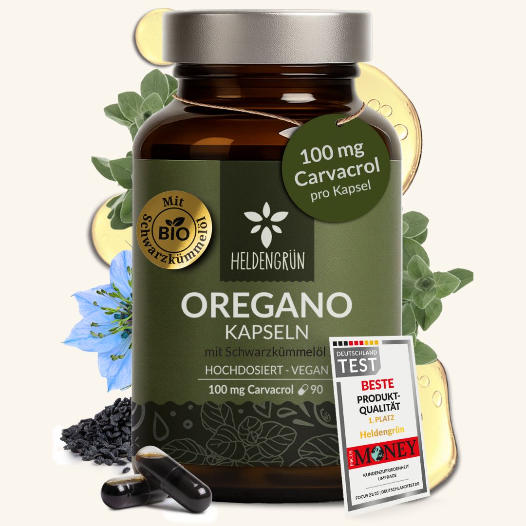 Oregano-Schwarzkümmel Kapseln Heldengrün