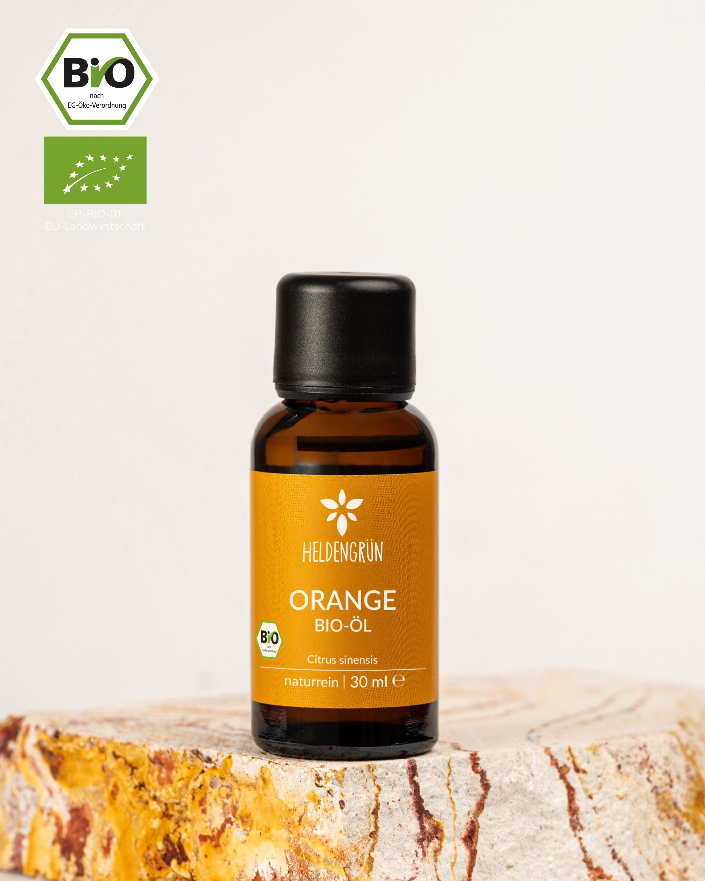 Heldengrün Bio-Orangenöl- Naturrein & Ätherisch! Duftöle Heldengrün