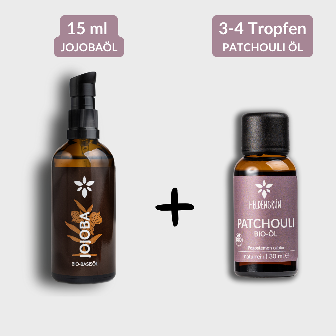 Bio-Patchouli Öl Heldengrün