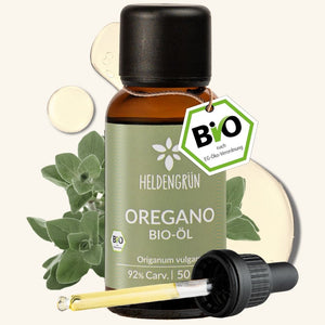 Bio-Oreganoöl (>92% Carvacrol) Ätherisches Öl Heldengrün