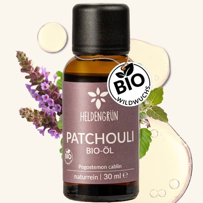 Bio-Patchouli Öl Heldengrün
