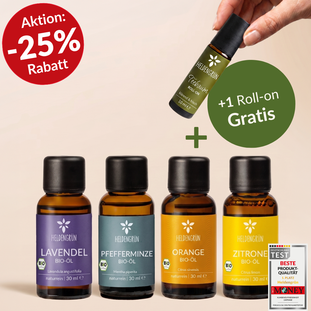 Bestseller Set Ätherisches Öl Heldengrün