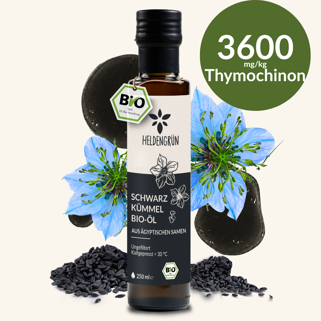Bio-Schwarzkümmelöl (250ml) Heldengrün