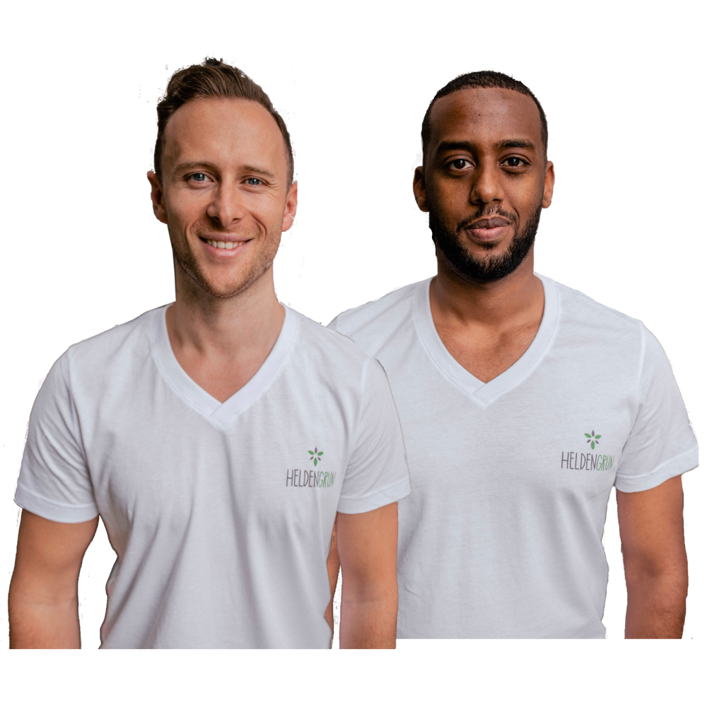 Shewit und Eugen, die Gründer von Heldengrün