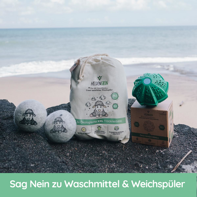 Heldengrün© Basic-Set "Waschen & Trocknen" Waschbälle Heldengrün